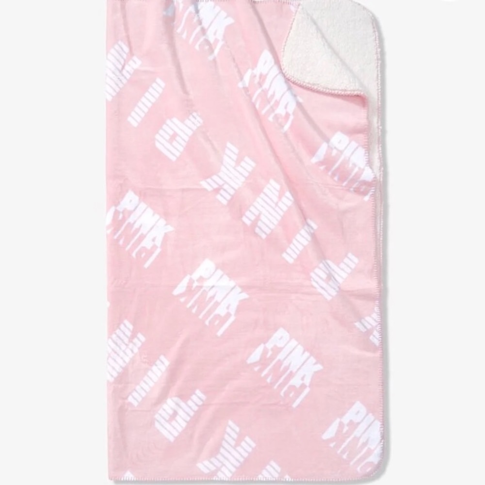 Victoria’s Secret PINK Logo Sherpa Blanket